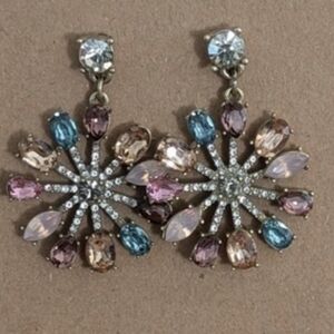 Colorful and Festive Snowflake Holiday Earrings